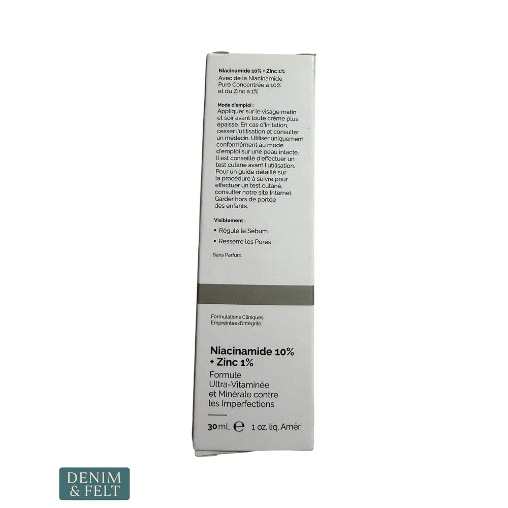 NEW The Ordinary Niacinamide 10% + Zinc 1% High Strength Blemish Serum 30ml 1oz